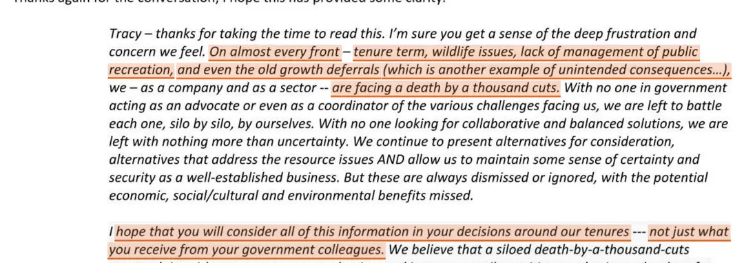 Email: Butler → Ronmark · closing paragraph