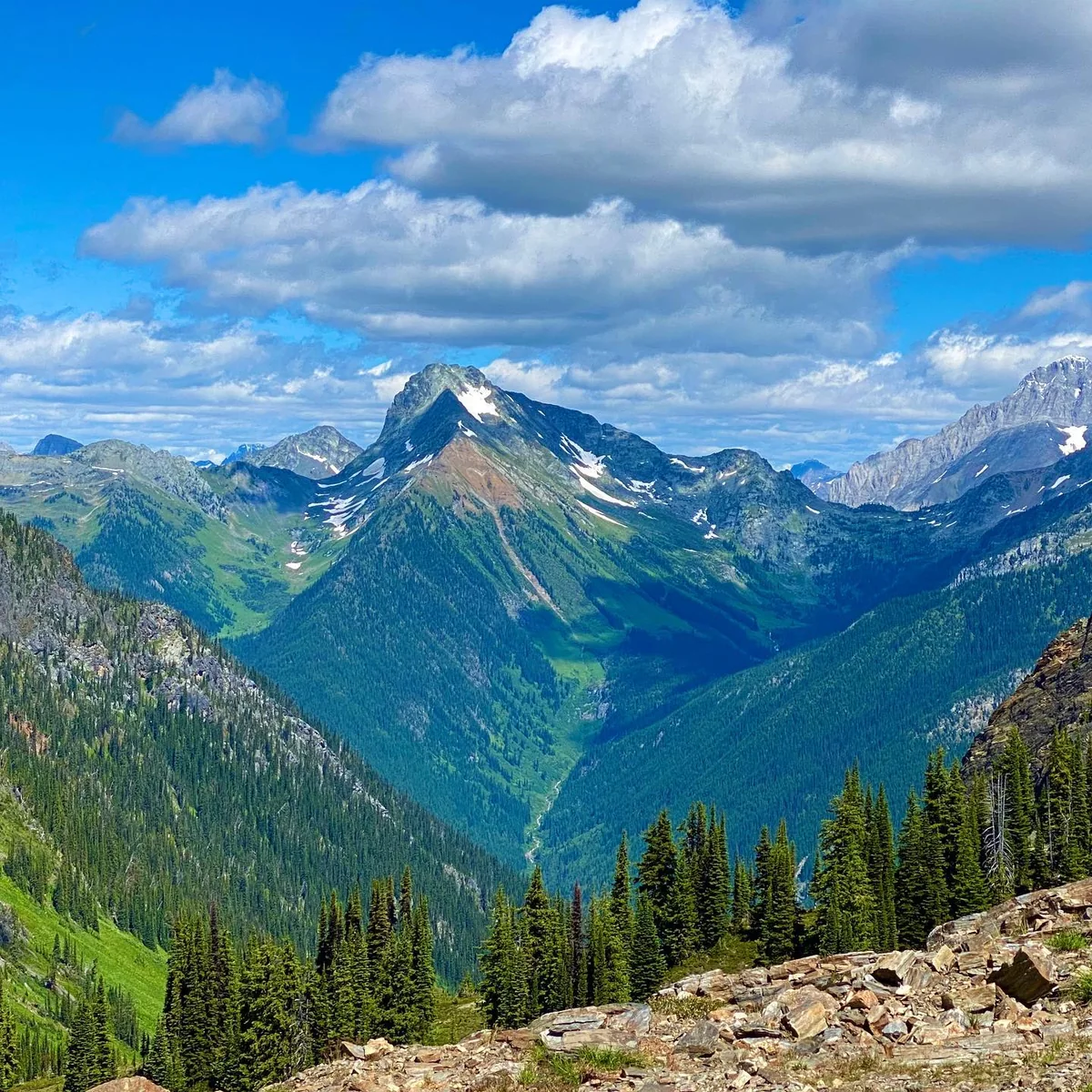 The peak above — Rady Creek and the Foggy Day area near Trout Lake, British Columbia