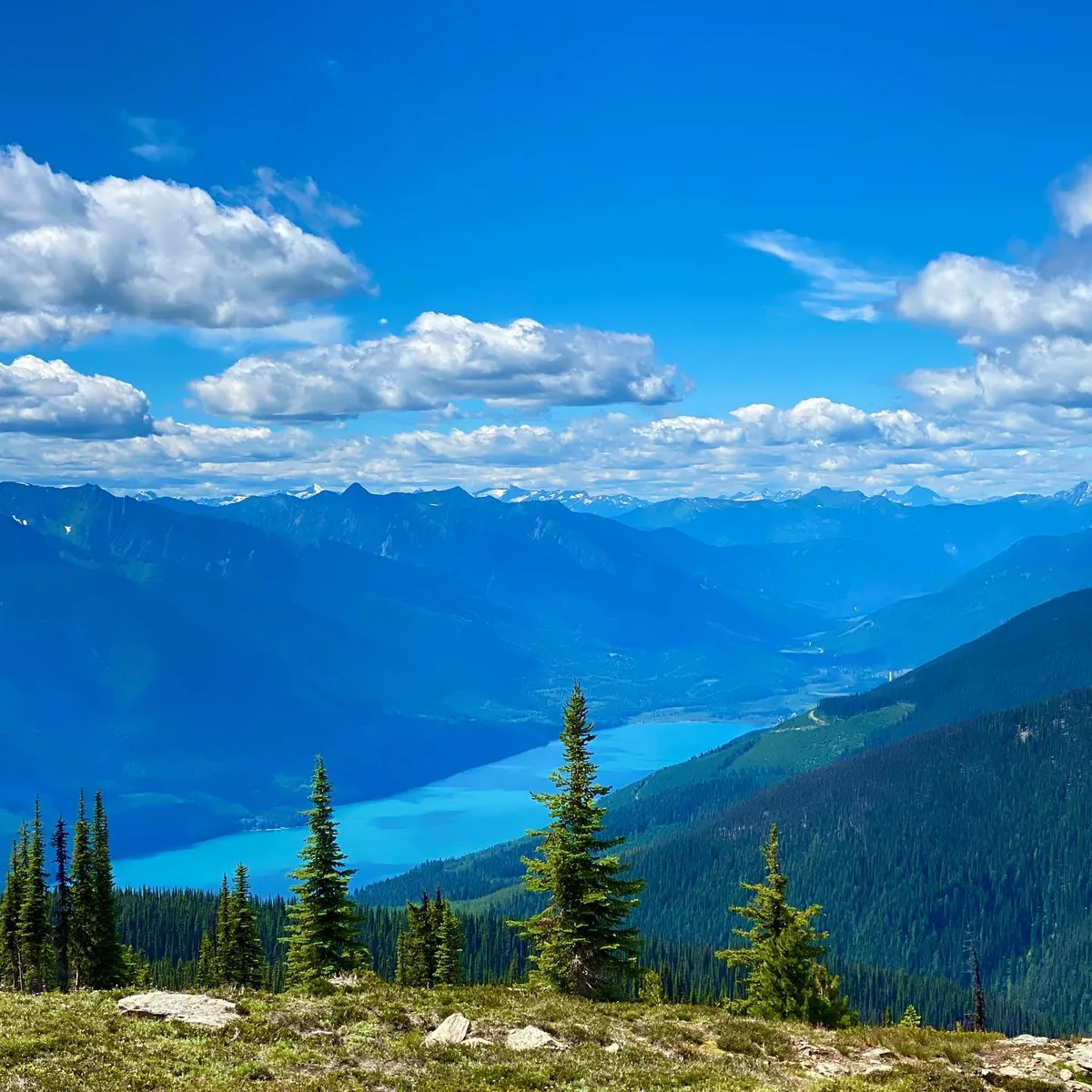 Trout Lake from the ridge — Rady Creek and the Foggy Day area near Trout Lake, British Columbia