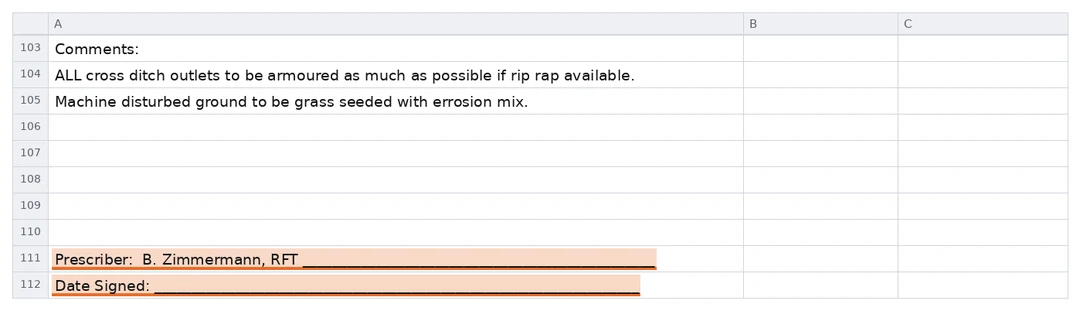 Same document, foot of the summary table